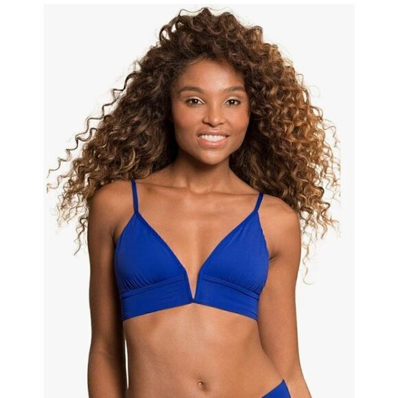 Maaji Womens S Standard Long Line Triangle Swim Suit Top Reversible - Picture 1 of 9